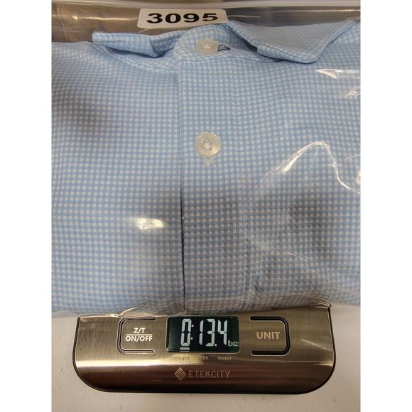 Mizzen+Main Spinnaker Men's Blue Long Sleeve Button Shirt - XL - Picture 7 of 7